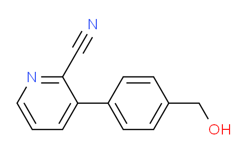 CAS No. 1423037-18-6, 3-[4-(Hydroxymethyl)phenyl]pyridine-2-carbonitrile