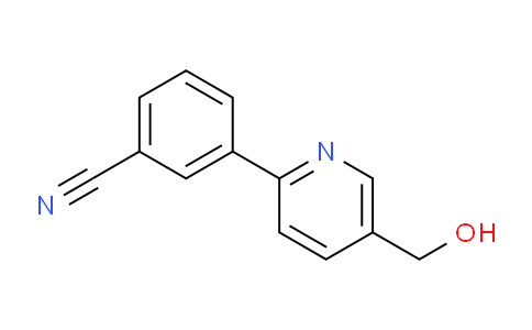 CAS No. 887974-34-7, 3-[5-(Hydroxymethyl)-2-pyridyl]benzonitrile