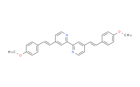 CAS No. 166827-53-8, 4,4'-Bis((E)-4-methoxystyryl)-2,2'-bipyridine
