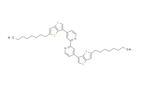 CAS No. 1042737-20-1, 4,4'-Bis(5-octylthieno[3,2-b]thiophen-3-yl)-2,2'-bipyridine