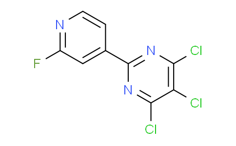 CAS No. 1822861-56-2, 4,5,6-Trichloro-2-(2-fluoropyridin-4-yl)pyrimidine