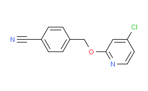 CAS No. 1346707-17-2, 4-(((4-Chloropyridin-2-yl)oxy)methyl)benzonitrile