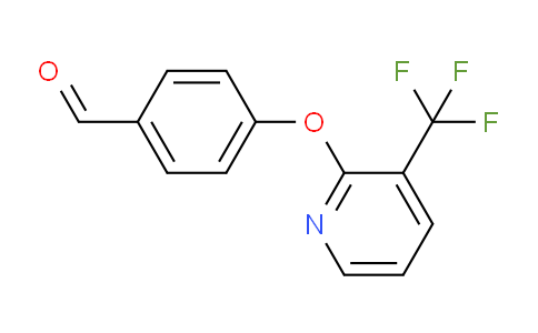 CAS No. 1086379-05-6, 4-((3-(Trifluoromethyl)pyridin-2-yl)oxy)benzaldehyde
