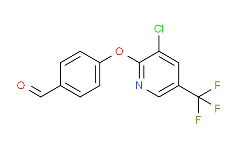 CAS No. 950994-19-1, 4-((3-Chloro-5-(trifluoromethyl)pyridin-2-yl)oxy)benzaldehyde