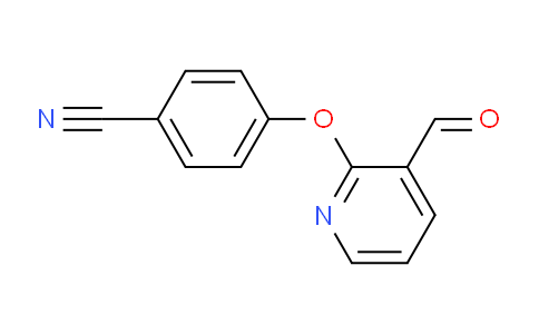 CAS No. 866049-85-6, 4-((3-Formylpyridin-2-yl)oxy)benzonitrile