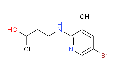 CAS No. 1219957-47-7, 4-((5-Bromo-3-methylpyridin-2-yl)amino)butan-2-ol