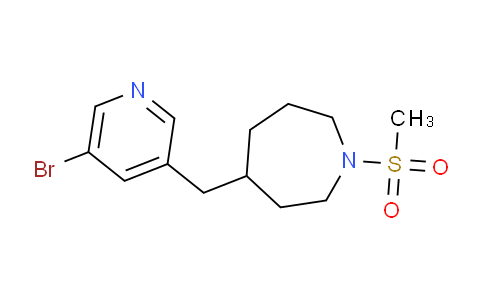 CAS No. 1316221-93-8, 4-((5-Bromopyridin-3-yl)methyl)-1-(methylsulfonyl)azepane