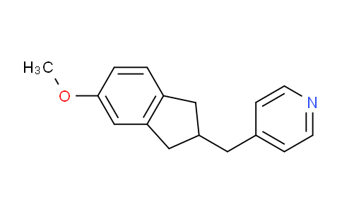 CAS No. 154932-73-7, 4-((5-Methoxy-2,3-dihydro-1H-inden-2-yl)methyl)pyridine