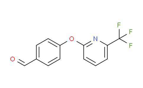 CAS No. 1086379-09-0, 4-((6-(Trifluoromethyl)pyridin-2-yl)oxy)benzaldehyde