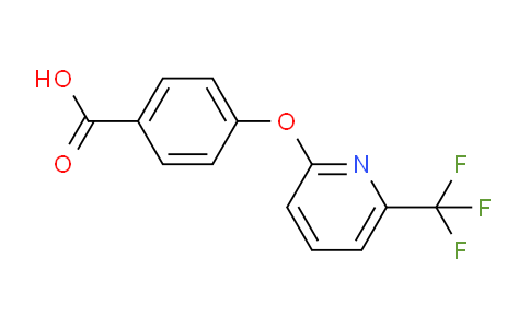 CAS No. 1086379-75-0, 4-((6-(Trifluoromethyl)pyridin-2-yl)oxy)benzoic acid