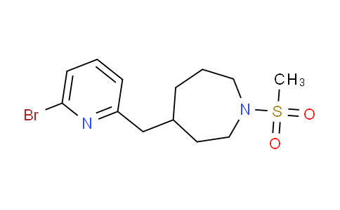 CAS No. 1316227-44-7, 4-((6-Bromopyridin-2-yl)methyl)-1-(methylsulfonyl)azepane