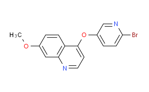 CAS No. 1039046-54-2, 4-((6-Bromopyridin-3-yl)oxy)-7-methoxyquinoline