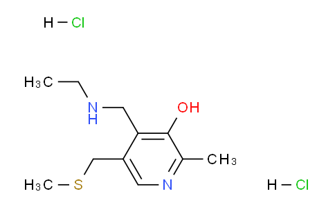 CAS No. 59496-23-0, 4-((Ethylamino)methyl)-2-methyl-5-((methylthio)methyl)pyridin-3-ol dihydrochloride