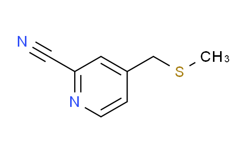 CAS No. 1340305-46-5, 4-((Methylthio)methyl)picolinonitrile