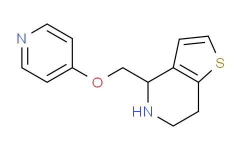 CAS No. 1707563-92-5, 4-((Pyridin-4-yloxy)methyl)-4,5,6,7-tetrahydrothieno[3,2-c]pyridine