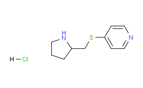 CAS No. 1353954-56-9, 4-((Pyrrolidin-2-ylmethyl)thio)pyridine hydrochloride