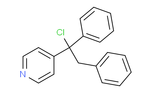 CAS No. 95745-22-5, 4-(1-Chloro-1,2-diphenylethyl)pyridine