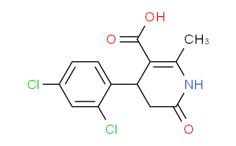 CAS No. 423120-07-4, 4-(2,4-Dichlorophenyl)-2-methyl-6-oxo-1,4,5,6-tetrahydropyridine-3-carboxylic acid