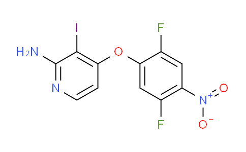 CAS No. 1345854-92-3, 4-(2,5-Difluoro-4-nitrophenoxy)-3-iodopyridin-2-amine