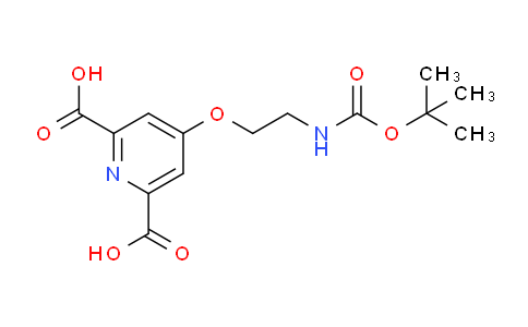CAS No. 1085412-35-6, 4-(2-((tert-Butoxycarbonyl)amino)ethoxy)pyridine-2,6-dicarboxylic acid