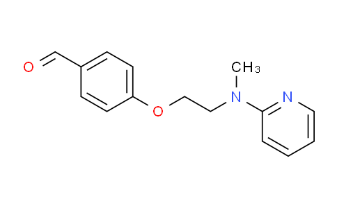 CAS No. 122321-03-3, 4-(2-(Methyl(pyridin-2-yl)amino)ethoxy)benzaldehyde
