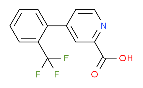 CAS No. 1261745-31-6, 4-(2-(Trifluoromethyl)phenyl)picolinic acid