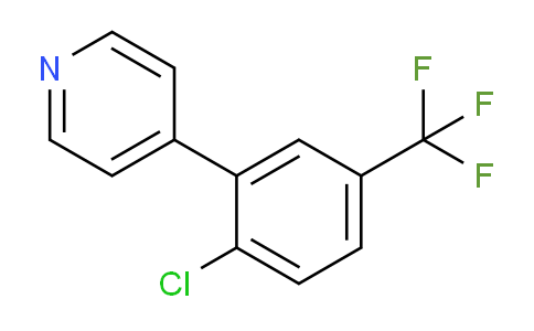 CAS No. 4393-93-5, 4-(2-Chloro-5-(trifluoromethyl)phenyl)pyridine