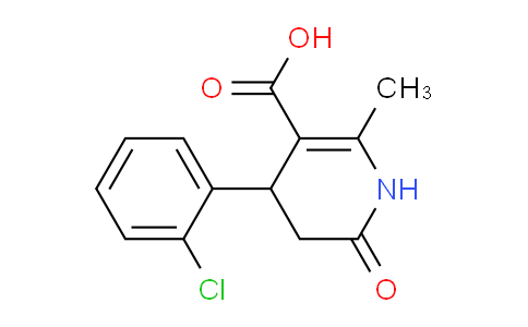 CAS No. 423120-06-3, 4-(2-Chlorophenyl)-2-methyl-6-oxo-1,4,5,6-tetrahydropyridine-3-carboxylic acid