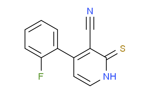 CAS No. 1707567-06-3, 4-(2-Fluorophenyl)-2-thioxo-1,2-dihydropyridine-3-carbonitrile
