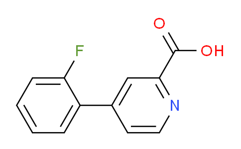CAS No. 1214363-26-4, 4-(2-Fluorophenyl)picolinic acid