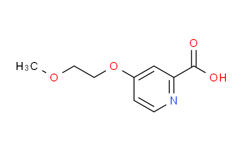 CAS No. 663614-86-6, 4-(2-Methoxyethoxy)picolinic acid