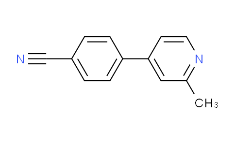 CAS No. 1187168-27-9, 4-(2-Methylpyridin-4-yl)benzonitrile