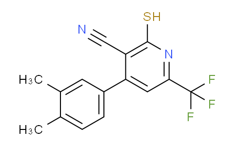 CAS No. 832739-56-7, 4-(3,4-Dimethylphenyl)-2-mercapto-6-(trifluoromethyl)nicotinonitrile
