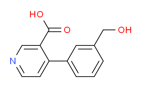 CAS No. 1261943-95-6, 4-(3-(Hydroxymethyl)phenyl)nicotinic acid
