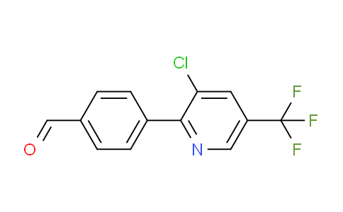 CAS No. 952182-72-8, 4-(3-Chloro-5-(trifluoromethyl)pyridin-2-yl)benzaldehyde