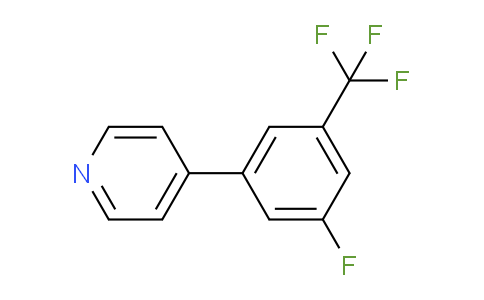 CAS No. 1214371-90-0, 4-(3-Fluoro-5-(trifluoromethyl)phenyl)pyridine