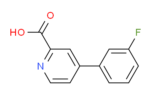 CAS No. 1214349-18-4, 4-(3-Fluorophenyl)picolinic acid