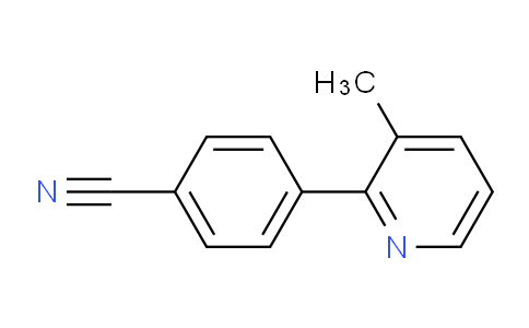 CAS No. 885955-81-7, 4-(3-Methylpyridin-2-yl)benzonitrile