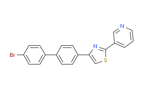 CAS No. 1421263-56-0, 4-(4'-Bromo-[1,1'-biphenyl]-4-yl)-2-(pyridin-3-yl)thiazole