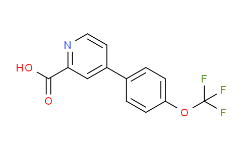 CAS No. 1261656-56-7, 4-(4-(Trifluoromethoxy)phenyl)picolinic acid
