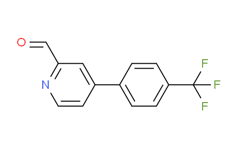 CAS No. 1005189-47-8, 4-(4-(Trifluoromethyl)phenyl)picolinaldehyde