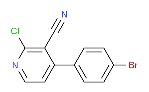 CAS No. 1225658-71-8, 4-(4-Bromophenyl)-2-chloronicotinonitrile