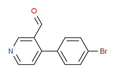 CAS No. 376646-65-0, 4-(4-Bromophenyl)nicotinaldehyde