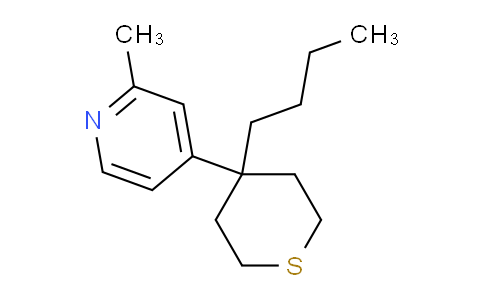 CAS No. 865074-51-7, 4-(4-Butyl-tetrahydro-thiopyran-4-yl)-2-methyl-pyridine