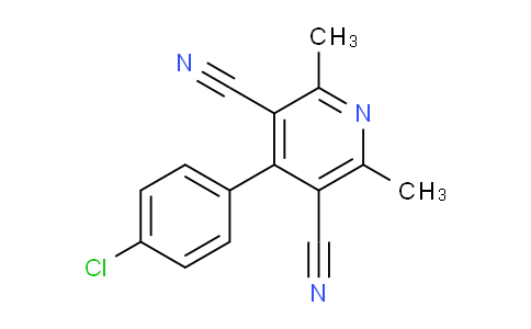 CAS No. 337924-07-9, 4-(4-Chlorophenyl)-2,6-dimethylpyridine-3,5-dicarbonitrile