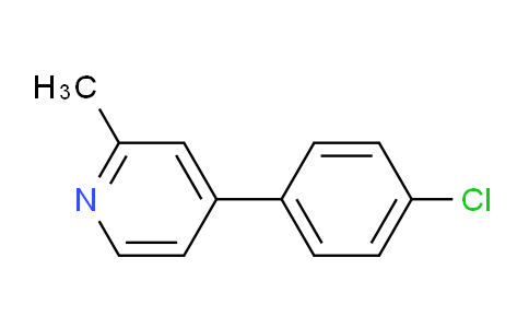 CAS No. 23148-58-5, 4-(4-Chlorophenyl)-2-methylpyridine