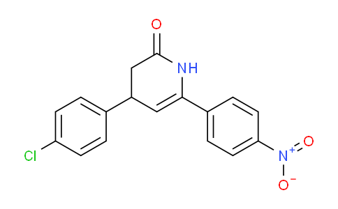 CAS No. 948863-27-2, 4-(4-Chlorophenyl)-6-(4-nitrophenyl)-3,4-dihydropyridin-2(1H)-one