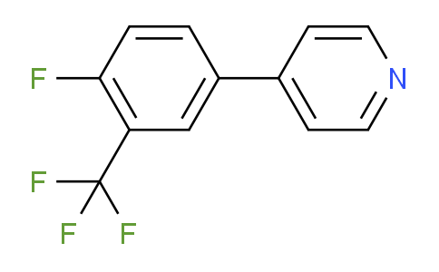 CAS No. 388118-59-0, 4-(4-Fluoro-3-(trifluoromethyl)phenyl)pyridine