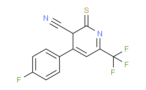 CAS No. 832741-30-7, 4-(4-Fluorophenyl)-2-thioxo-6-(trifluoromethyl)-2,3-dihydropyridine-3-carbonitrile