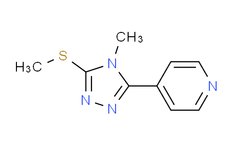 CAS No. 57295-67-7, 4-(4-Methyl-5-(methylthio)-4H-1,2,4-triazol-3-yl)pyridine